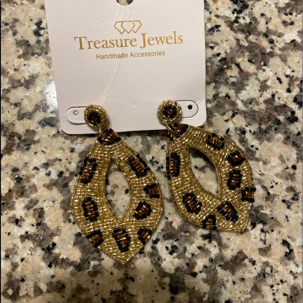 Leopard earrings